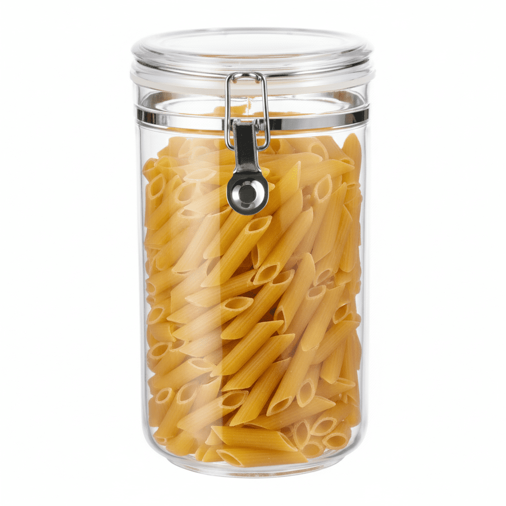 67.6 Oz Large Buckle Food Storage Canister, Clear, Kitchen Organization, for Pantry Organization, Meal Prep and Dry Food Storage