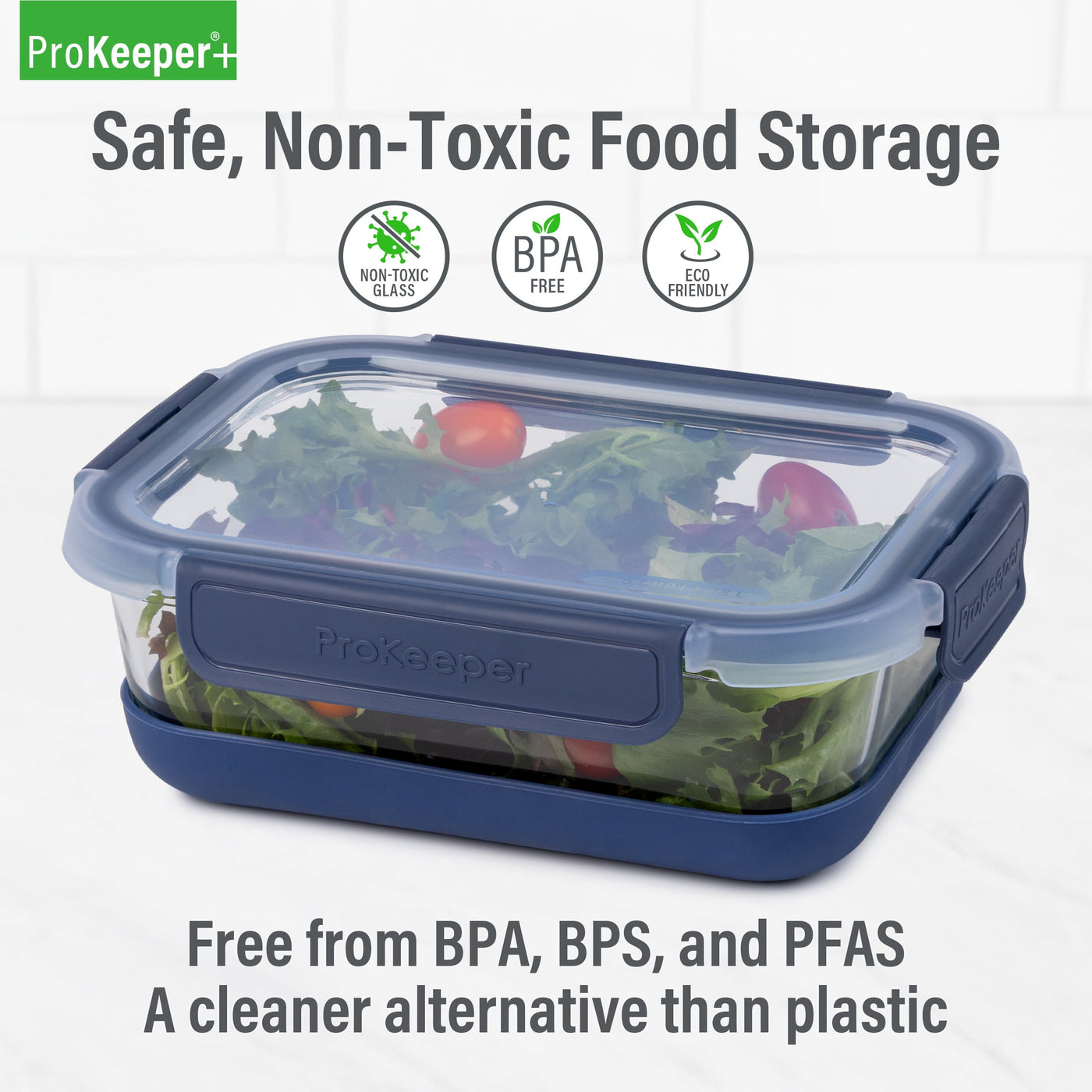 + 4.5 Cup Glass Food Storeage Container with Silicone Base, Designed to Help with Pantry Storage and Everyday Organization