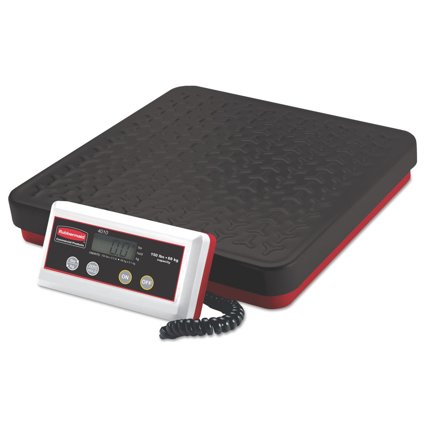 150 Lb Remote LCD Shock-resistant Black Bench Scale, for Accurate Kitchen, Food and Portion Weighing