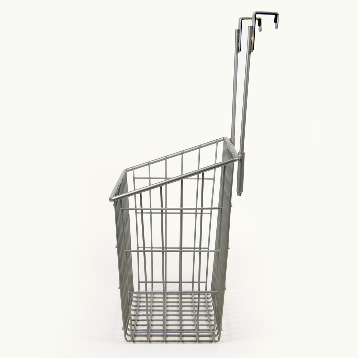 Metal Over-the-cabinet Basket Organizer, Silver, Ideal Use for Kitchen Organization and Accessibility