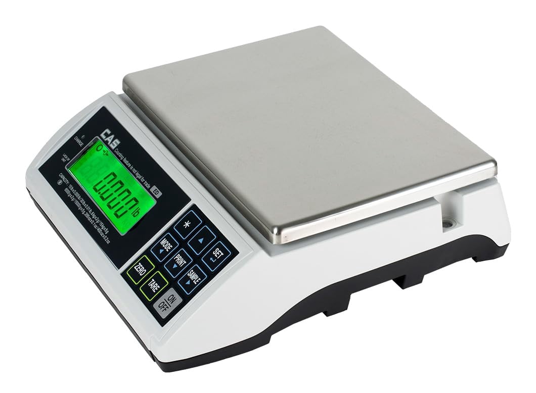 Cas Ed-30 Multifunctional Electronic Counting Scale, 30lb Capacity Ntep Certified Scale for Legal Trade, Features Dual Range Tech, LCD Display