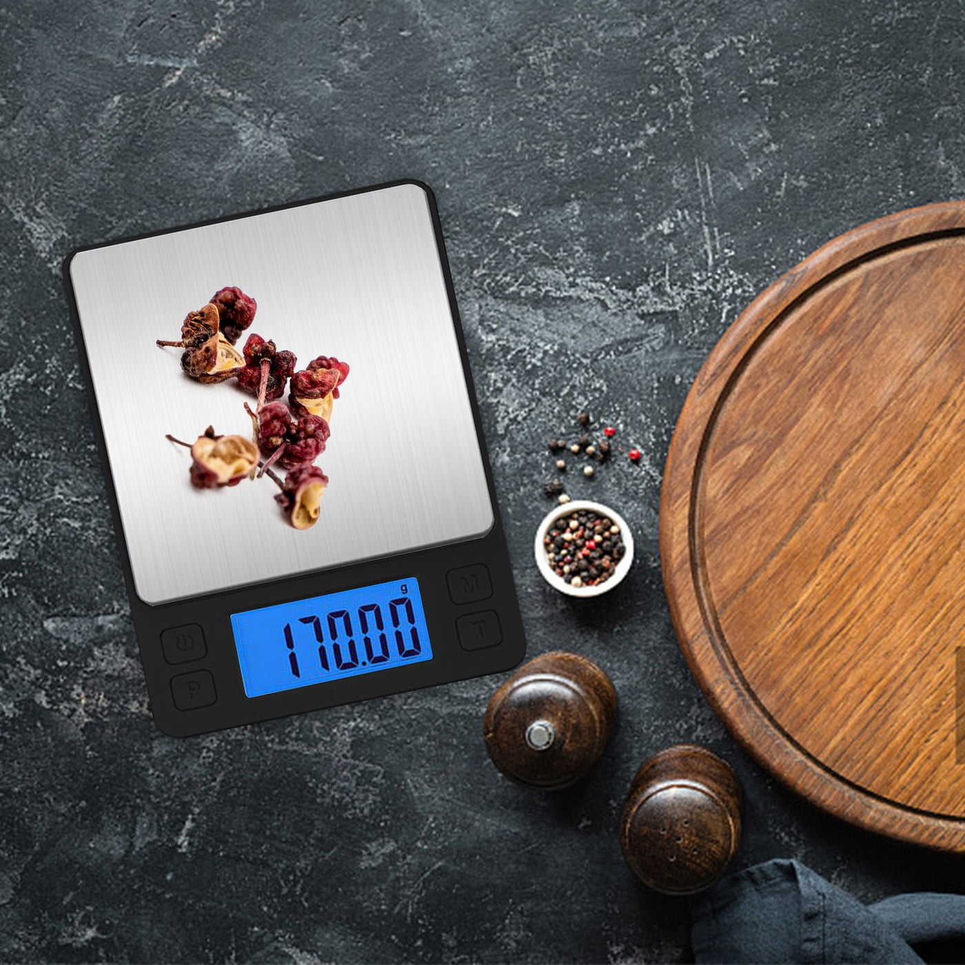 Food Kitchen Electronic Scale, Digital Ounces and Grams for Cooking, Baking, Meal Prep, Dieting, and Weight Loss