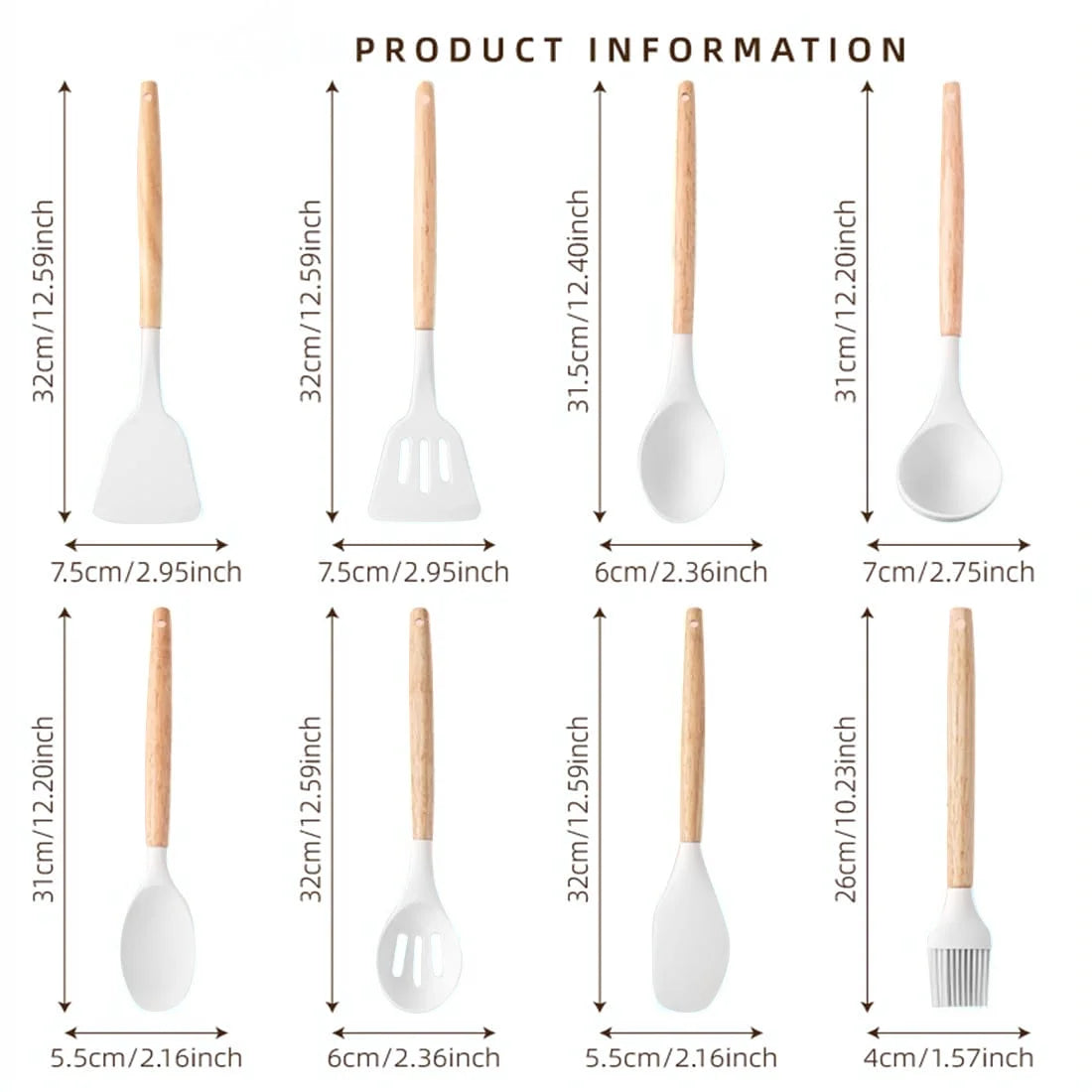 19-Piece Kitchen Utensils Set for Cooking, 11 Cooking Utensils, 6 Knife Set Beige, 3 Utensil Sets, Kitchen Utensils