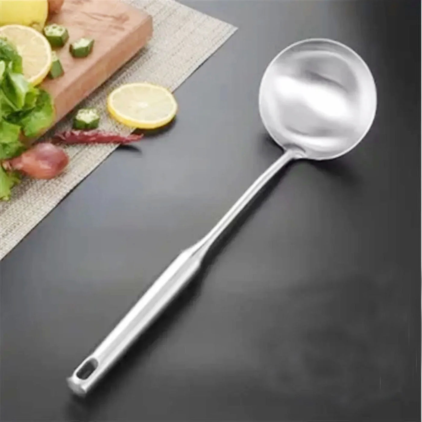 Kitchen Cooking Utensil Set, Stainless Steel Metal Kitchen Gadgets Heat Resistant Nonstick Kitchen Tools Dishwasher Safe
