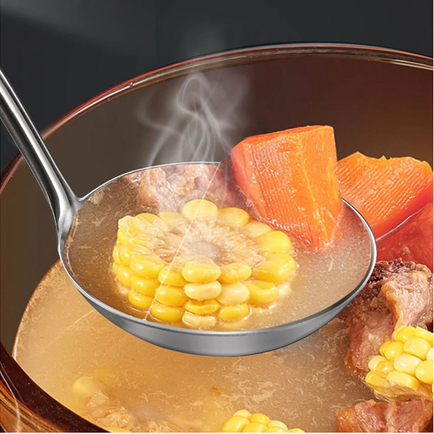 Kitchen Cooking Utensil Set, Stainless Steel Metal Kitchen Gadgets Heat Resistant Nonstick Kitchen Tools Dishwasher Safe