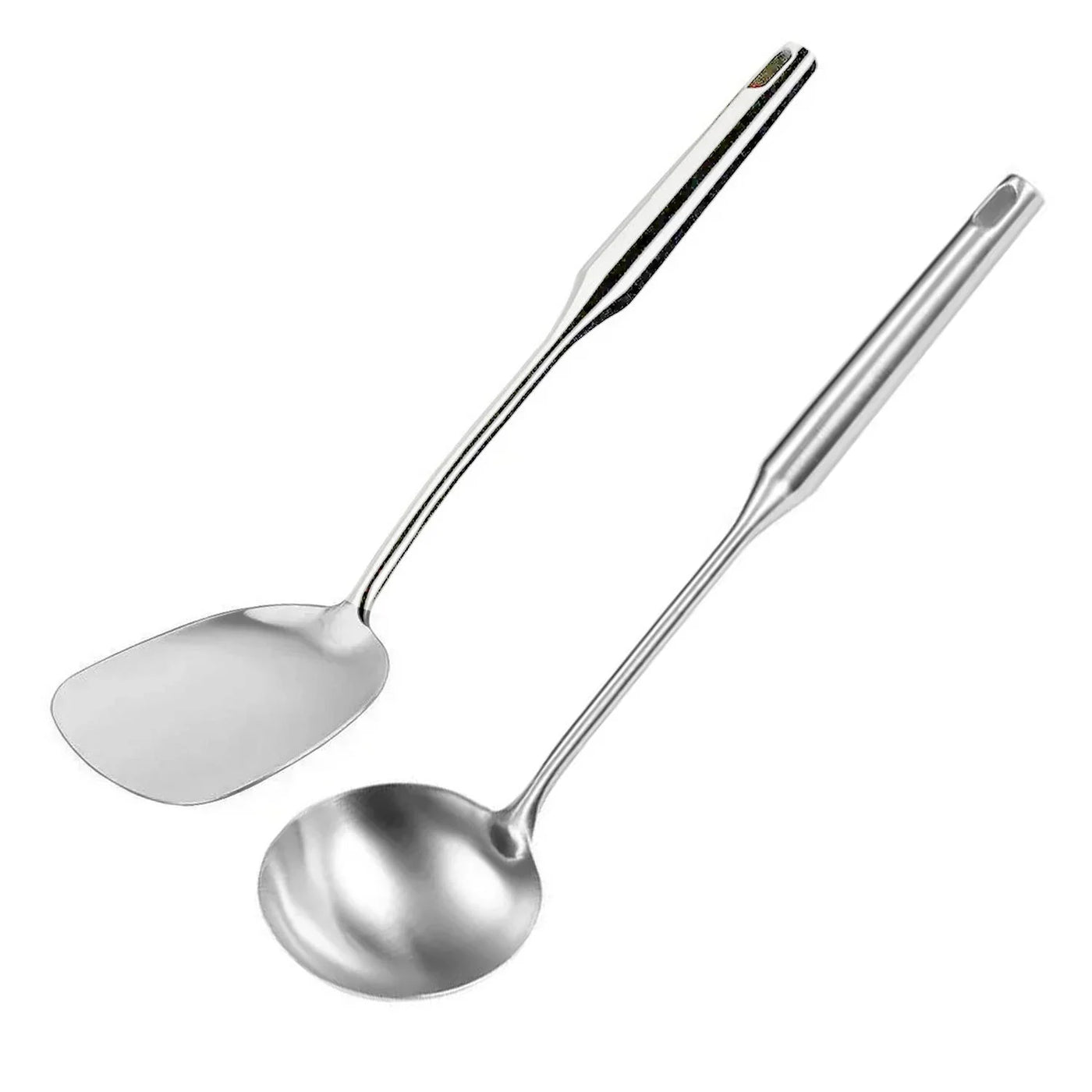 Kitchen Cooking Utensil Set, Stainless Steel Metal Kitchen Gadgets Heat Resistant Nonstick Kitchen Tools Dishwasher Safe