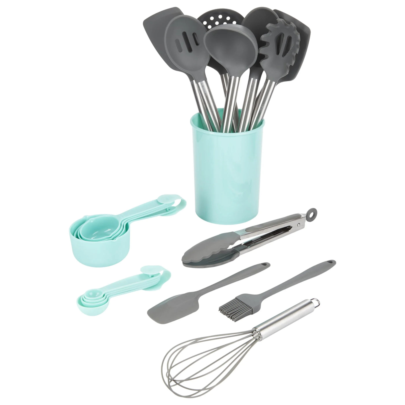 20-Piece Kitchen Tools and Gadget with Crock Set, for Everyday Home Kitchen Cooking, Storage and Organization