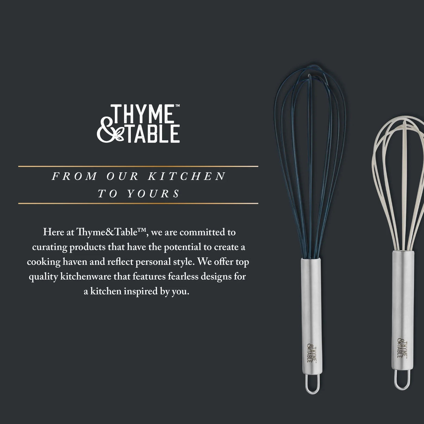 3-Piece Silicone Whisk Set, Multi Size, for Cooking, Mixing, Serving and Nonstick Cookware, Durable Design for Daily Home Use