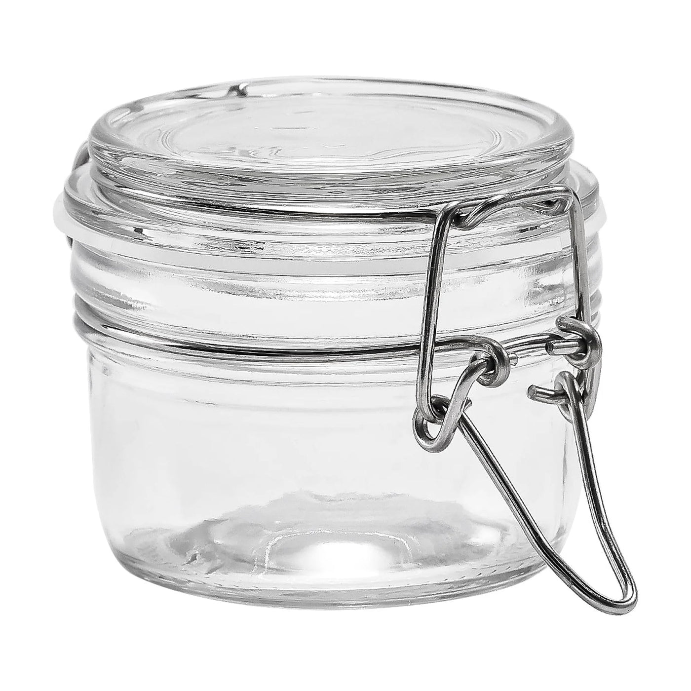 (2-pack) Glass Airtight Food Storage Jar with Lid, Clear Cereal and Dry Food Storage Container for Kitchen Pantry Organization