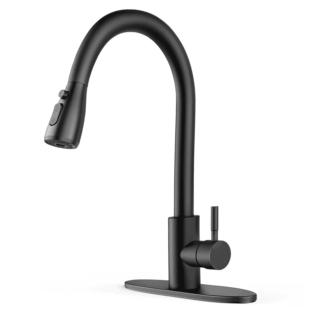 Black Kitchen Faucets, Waterfall Kitchen Sink Faucet, Commercial Utility Stainless Steel Kitchen Faucets