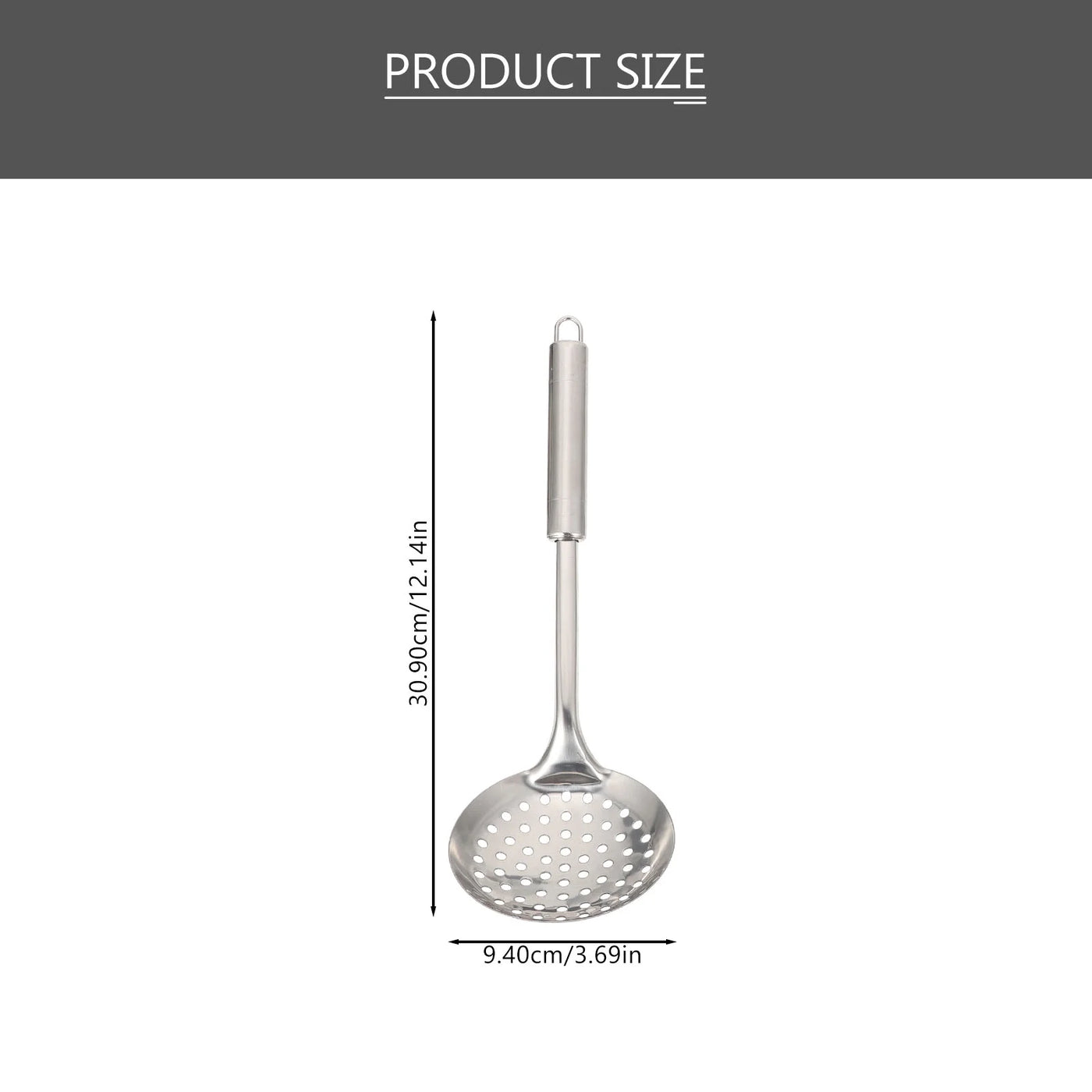 304 Stainless Steel Kitchen Utensil Set, 5-Piece, Ergonomic Stay-cool Hollow Handles, Dishwasher Safe, Silver