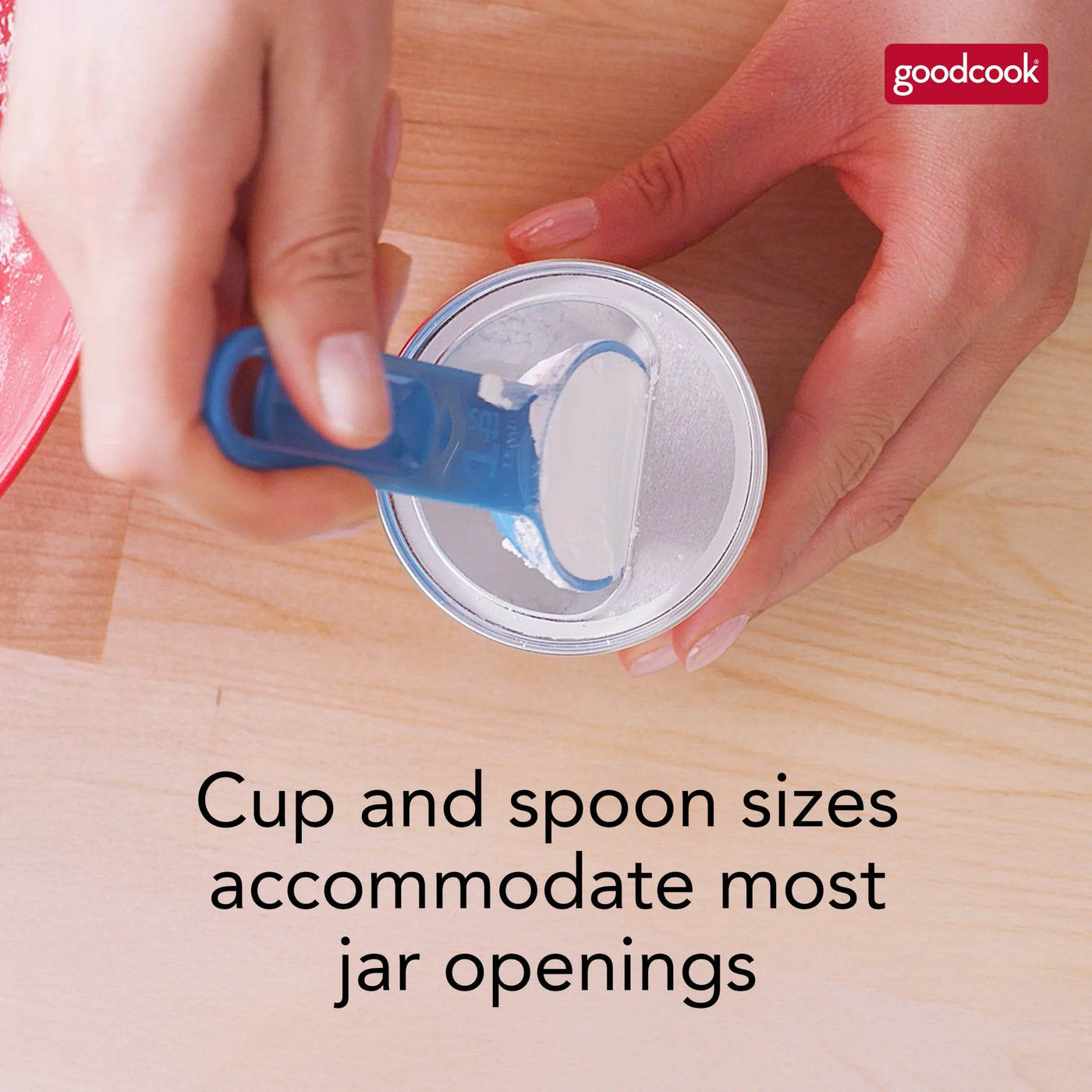 8-Piece Nesting Measuring Cups and Spoons Set with Storage Ring, for Cooking, Mixing, Serving and Nonstick Cookware