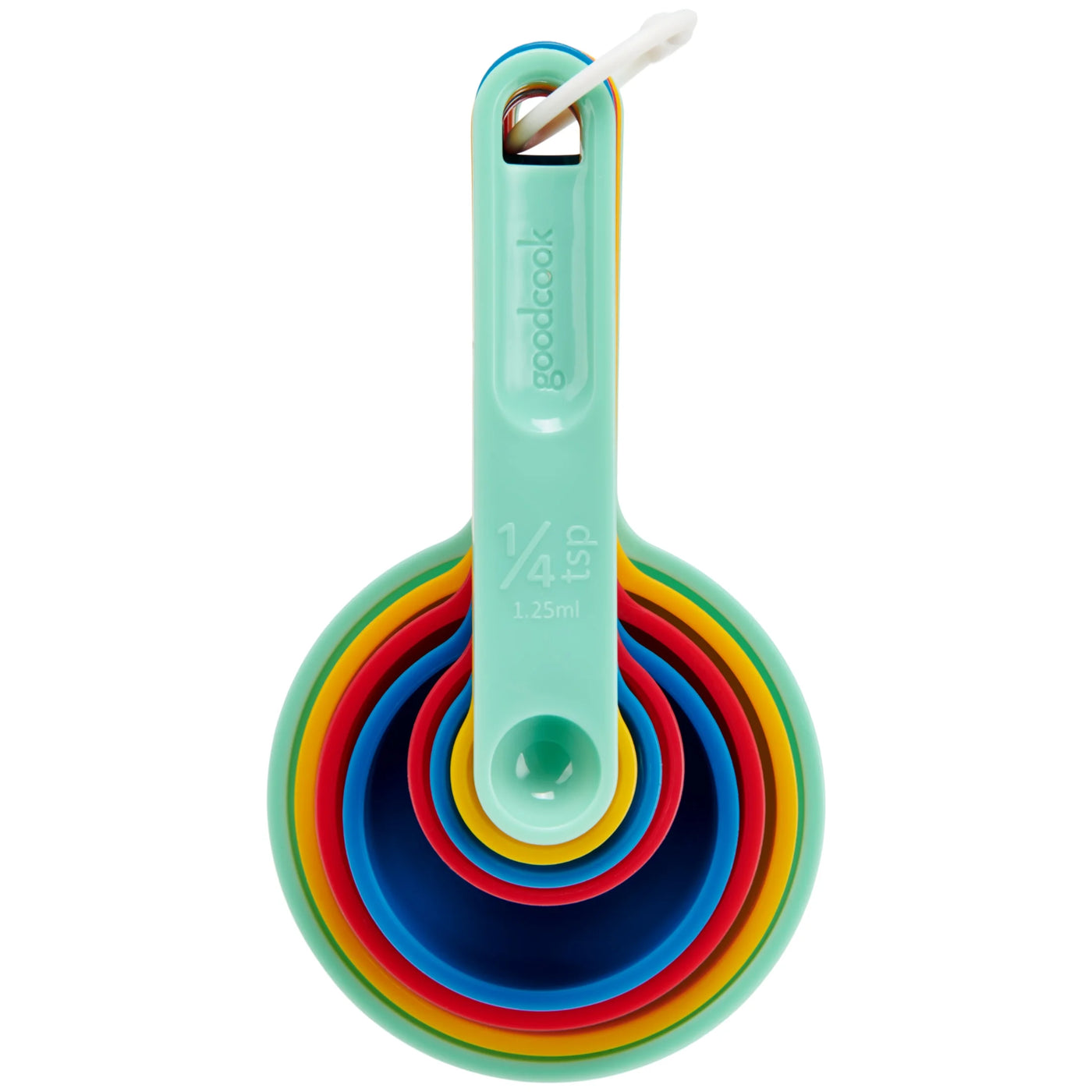 8-Piece Nesting Measuring Cups and Spoons Set with Storage Ring, for Cooking, Mixing, Serving and Nonstick Cookware