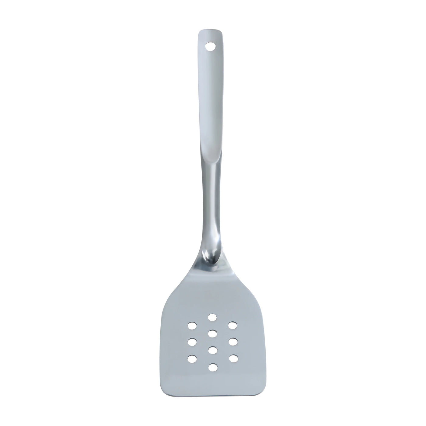 Stainless Steel 4-Piece Utensil Set: Includes Slotted Turner, Solid Turner, Spoon, and Slotted Spoon