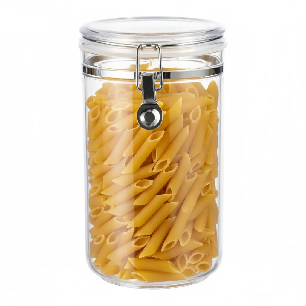 67.6 Oz Large Buckle Food Storage Canister, Clear, Kitchen Organization, for Pantry Organization, Meal Prep and Dry Food Storage
