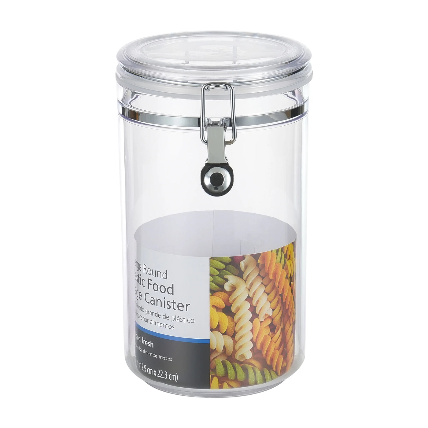 67.6 Oz Large Buckle Food Storage Canister, Clear, Kitchen Organization, for Pantry Organization, Meal Prep and Dry Food Storage