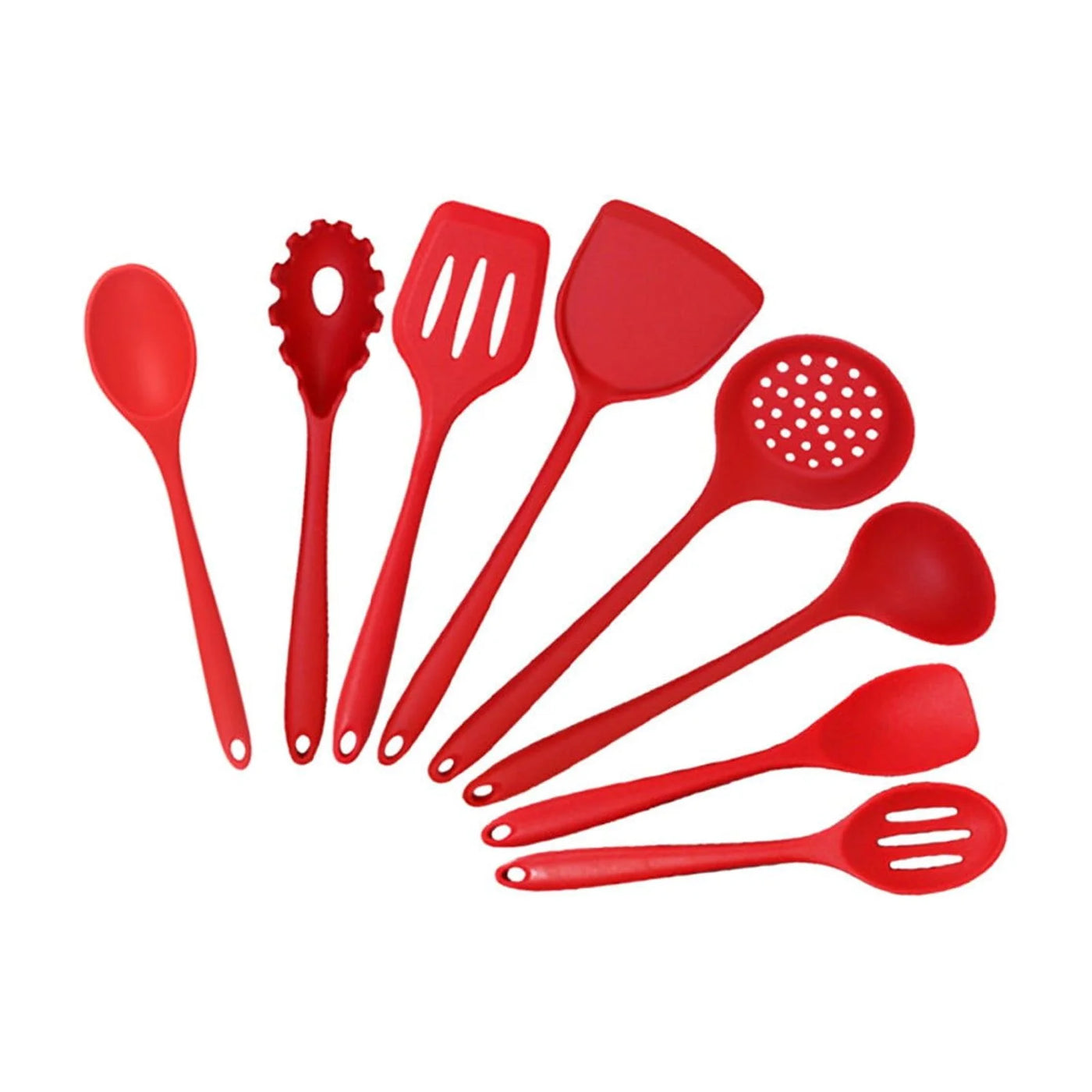 8-Piece Kitchen Cooking Utensils Set, Nonstick Pot Hot-proof Kitchen Utensils Spoon Shovel Set Multi-purpose Cooking Pot Shovel Spatula Colander Set
