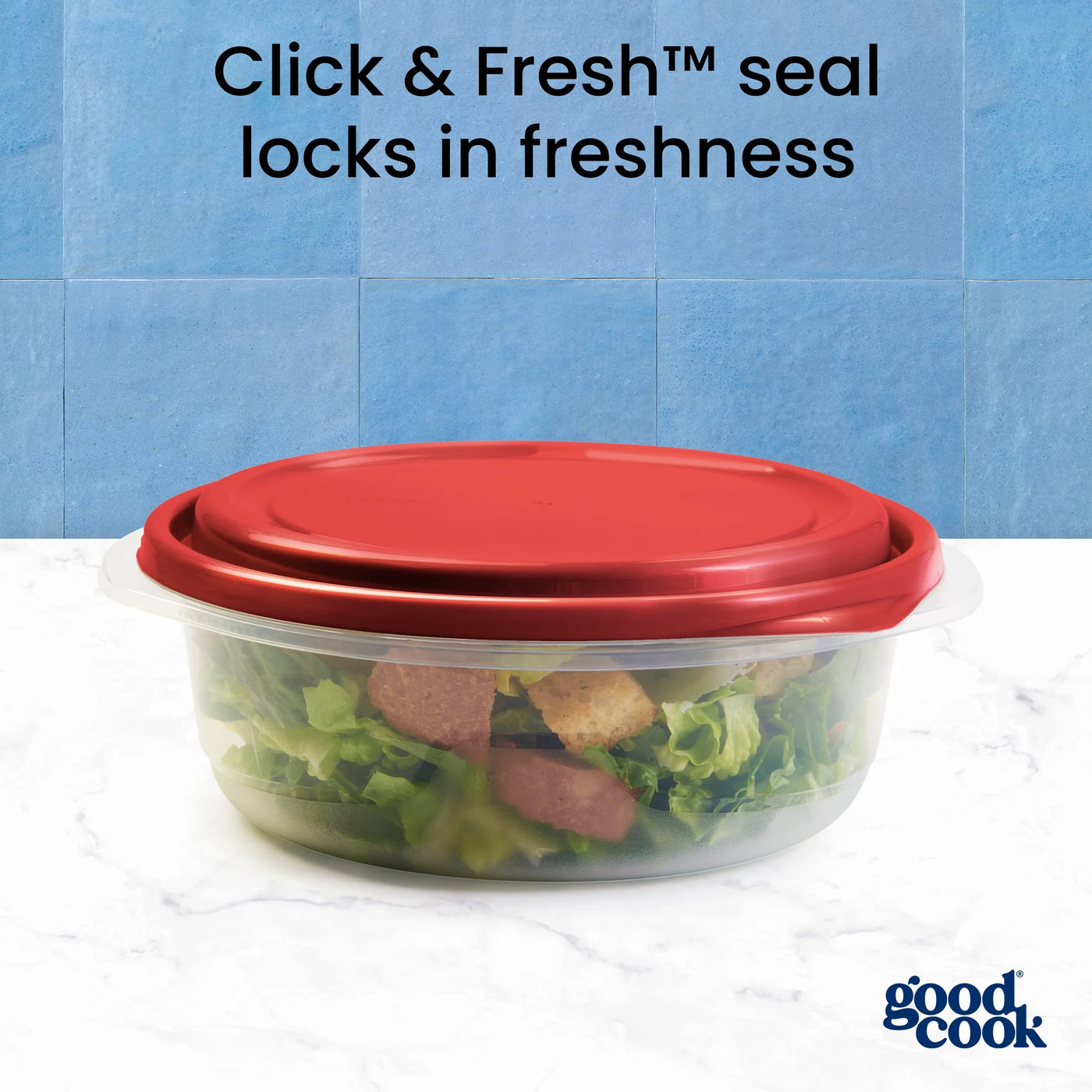 Medium Bowl Food Storage Container, 3-Pack, Red, Made Without Bpa, Dishwasher Safe, for Pantry Organization, Meal Prep and Dry Food Storage