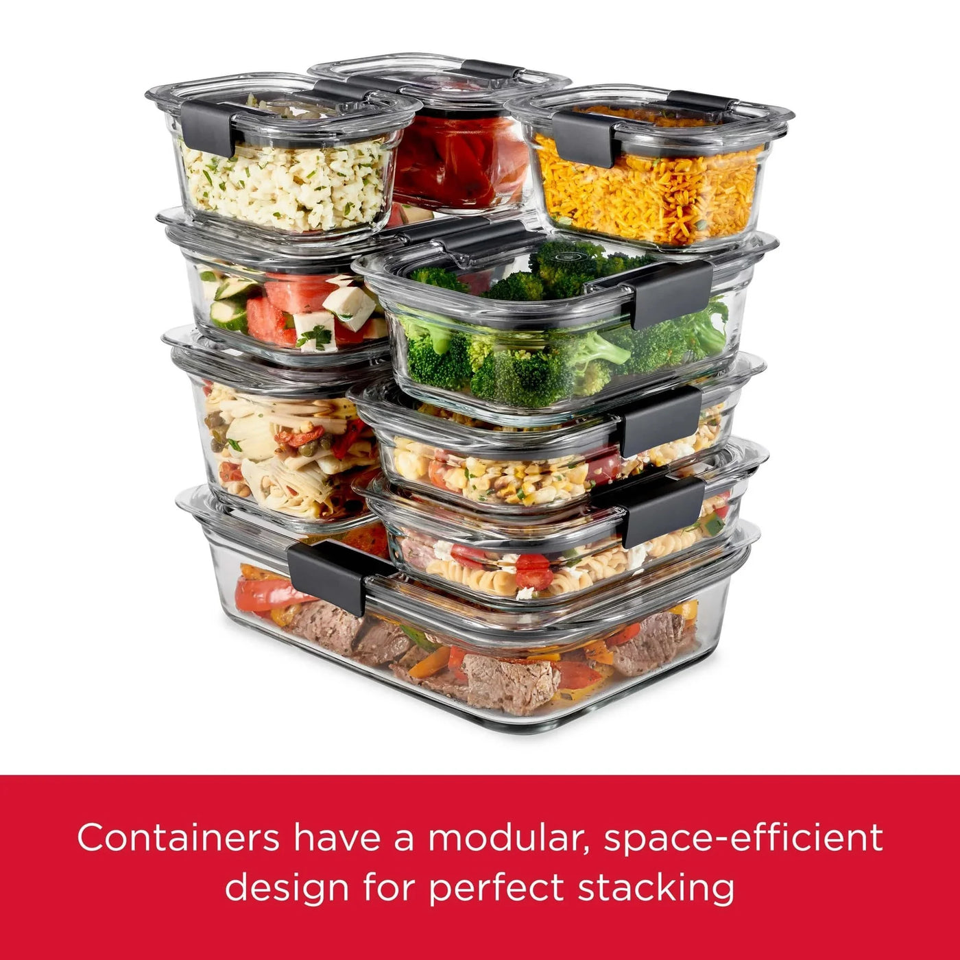 Glass Round Leak-proof 6.1-Cup Food Storage Container, for Pantry Organization, Meal Prep and Dry Food Storage