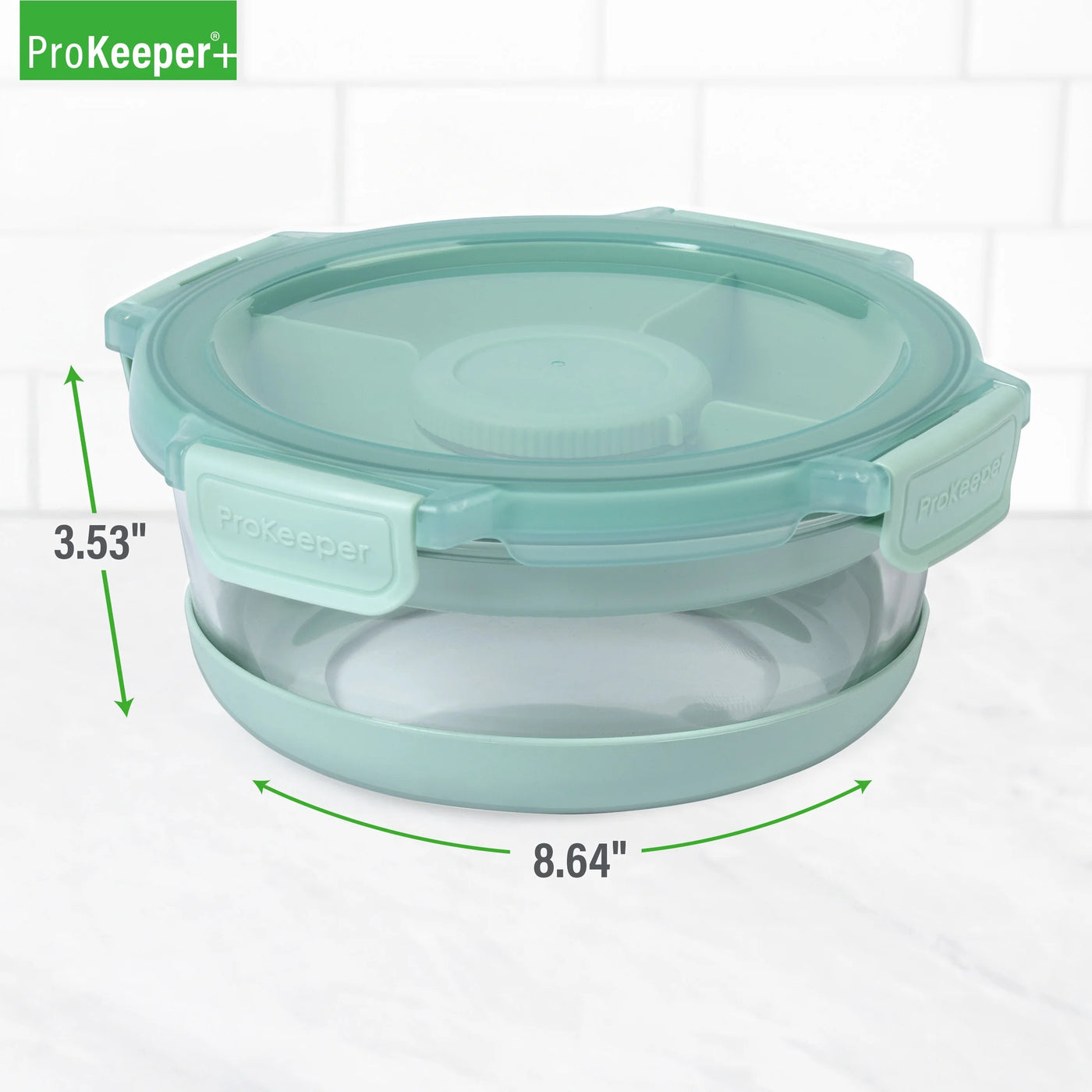 + 5.8 Cup Glass Food Storage Container with Silicone Base, Designed to Help with Pantry Storage and Everyday Organization