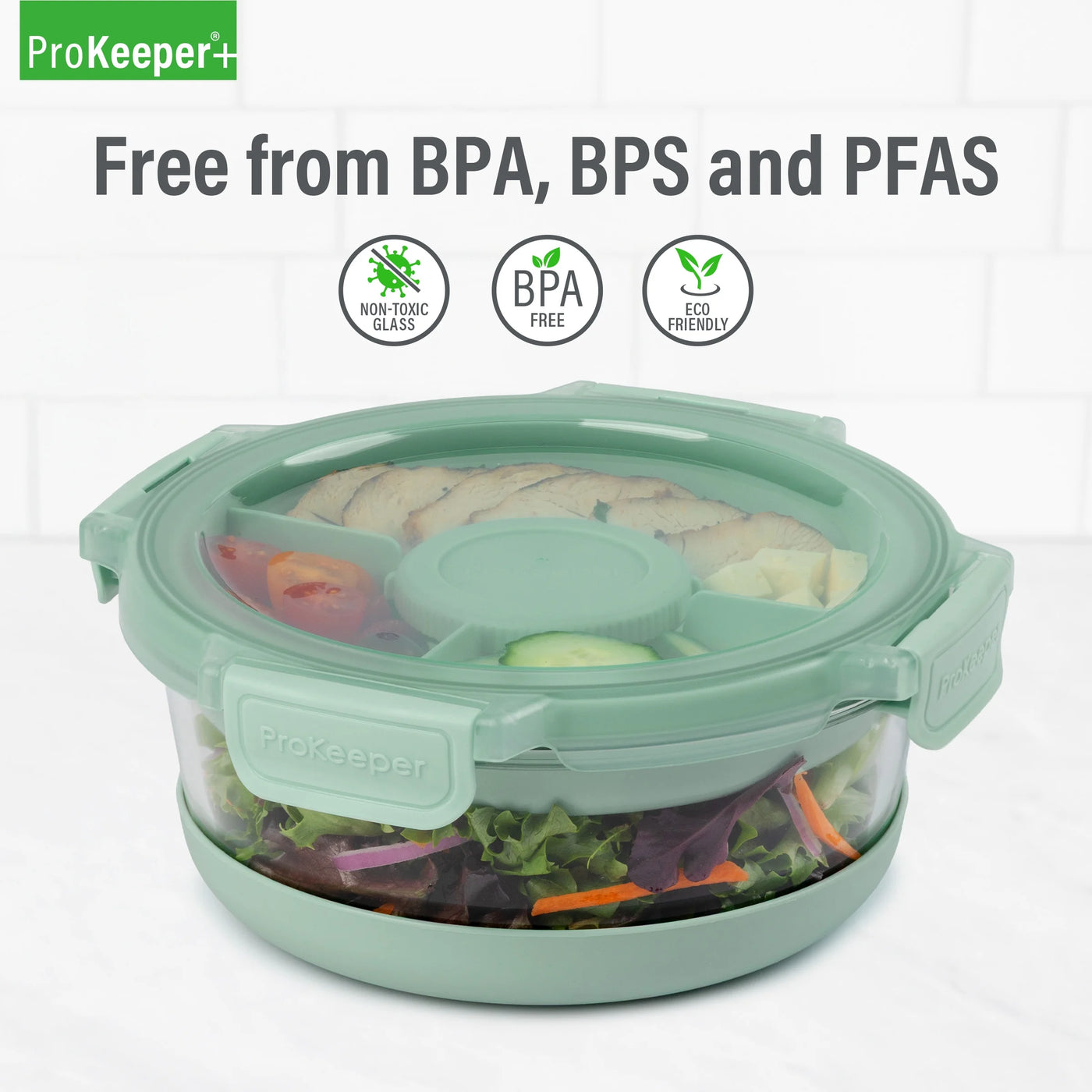 + 5.8 Cup Glass Food Storage Container with Silicone Base, Designed to Help with Pantry Storage and Everyday Organization