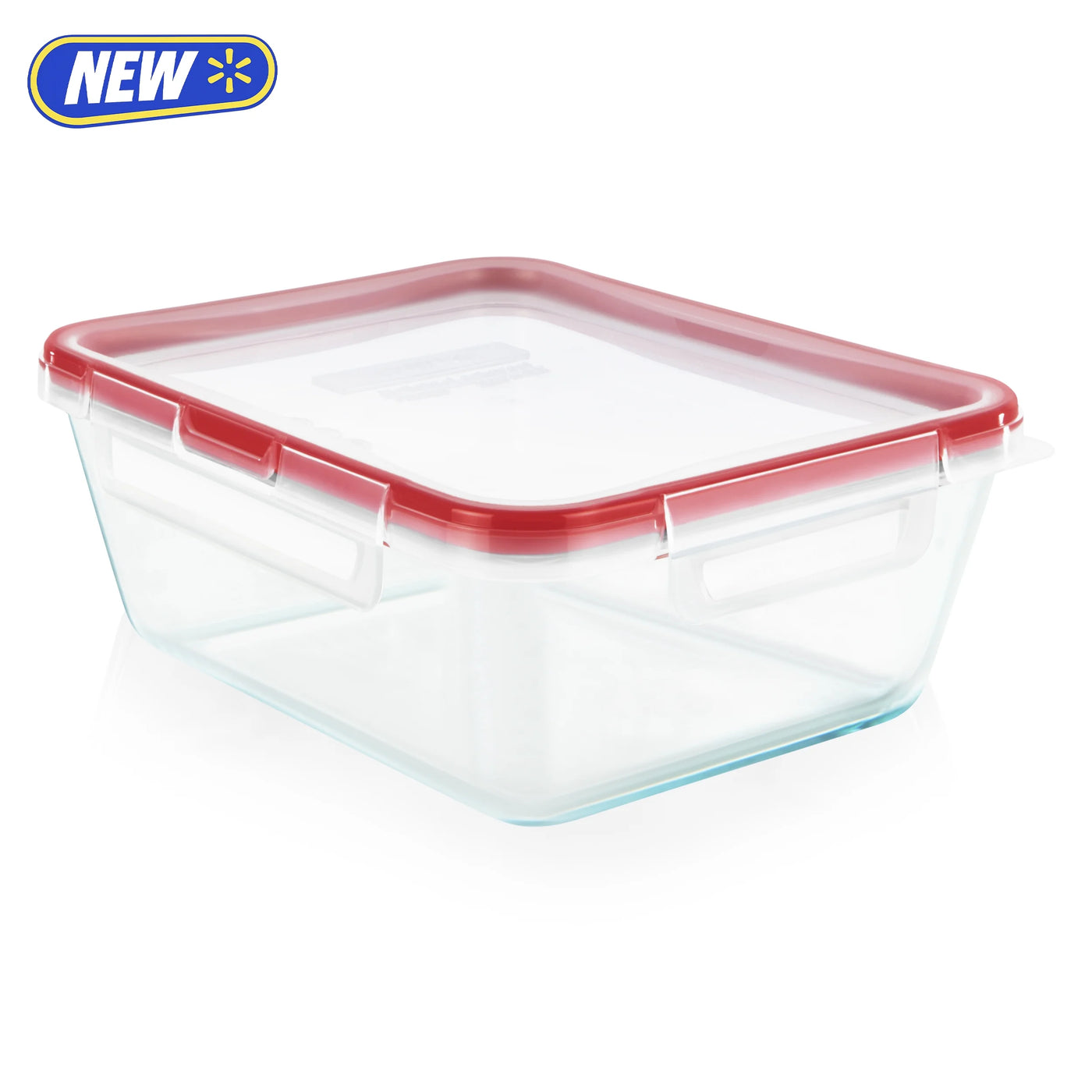 Freshlock 8cup Rectangle Glass Food Storage Container with Lid, Best Used for Leftover Storage for Larger Meal Preps and Reheating