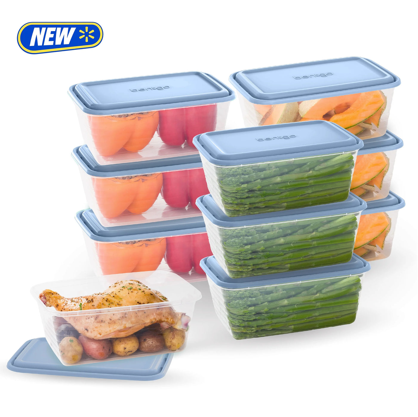 8 Cup Meal Prep Containers with Lids, Pfas and BPA Free Materials, Durable, Microwave, Freezer, and Dishwasher Safe to Go Food Storage Container
