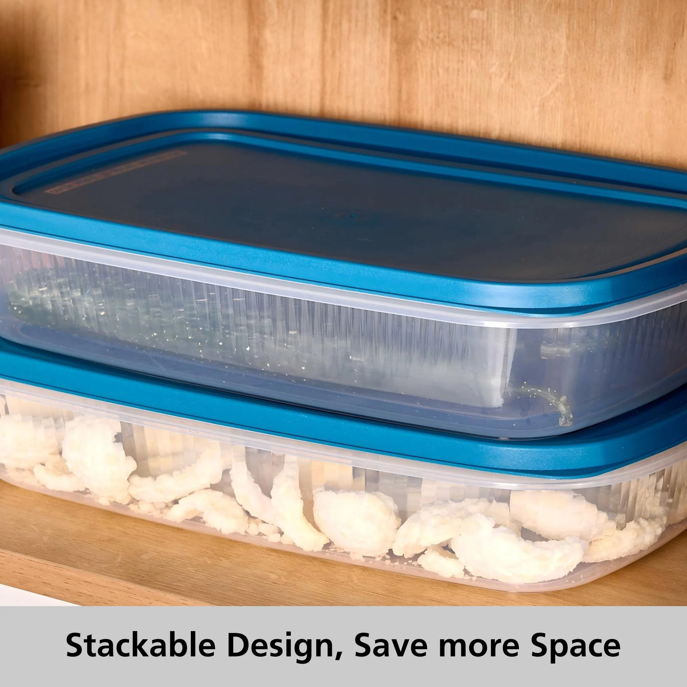 Reusable Food Storage Containers, Large Rectangle, Plastic, 2-Pack, 2 Containers with Lids, 1.5 Gallons, Ideal for Meal Planning