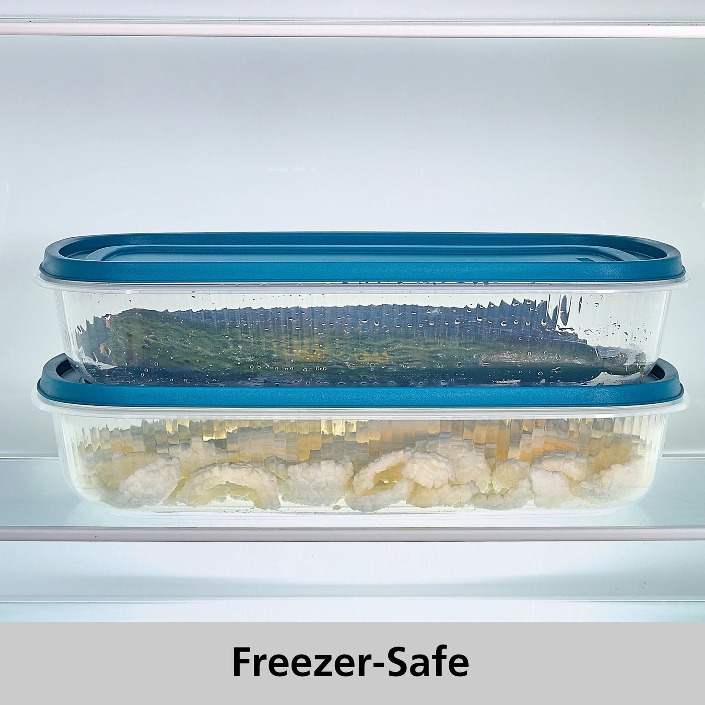 Reusable Food Storage Containers, Large Rectangle, Plastic, 2-Pack, 2 Containers with Lids, 1.5 Gallons, Ideal for Meal Planning