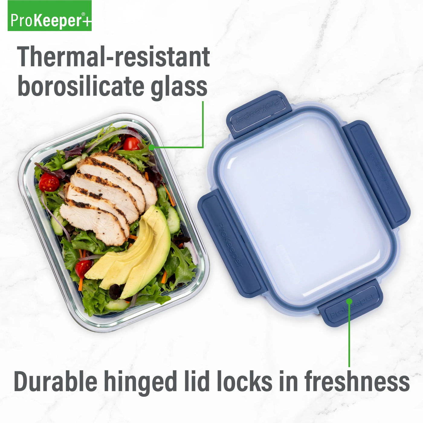 + 4.5 Cup Glass Food Storeage Container with Silicone Base, Designed to Help with Pantry Storage and Everyday Organization