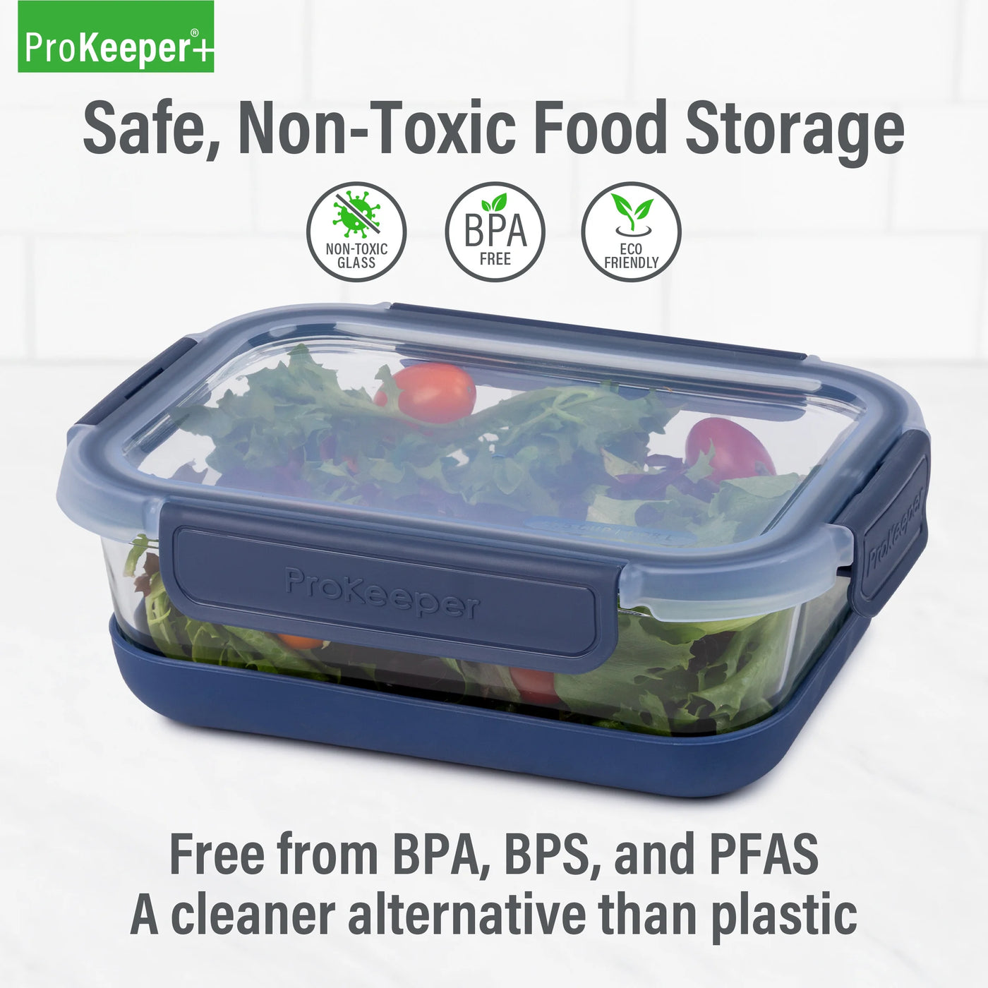 + 4.5 Cup Glass Food Storeage Container with Silicone Base, Designed to Help with Pantry Storage and Everyday Organization