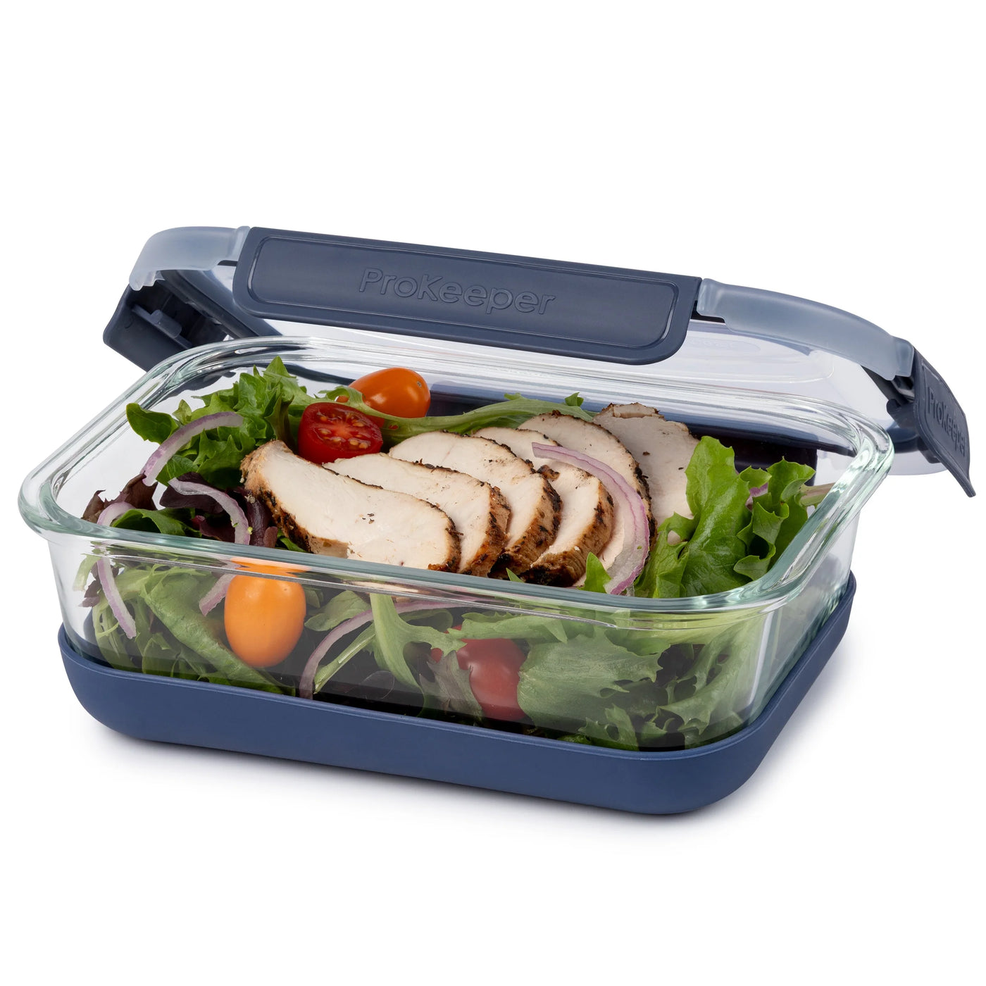 + 4.5 Cup Glass Food Storeage Container with Silicone Base, Designed to Help with Pantry Storage and Everyday Organization