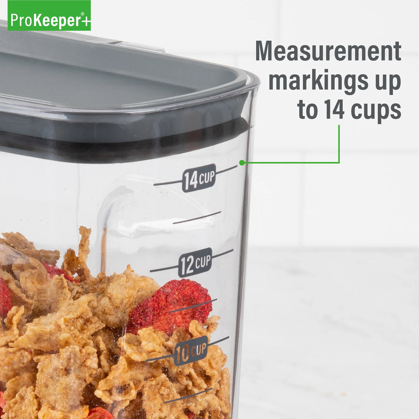 + Cereal Airtight Food Storage Container 14 Cups, Designed to Help with Pantry Organization and Food Storage