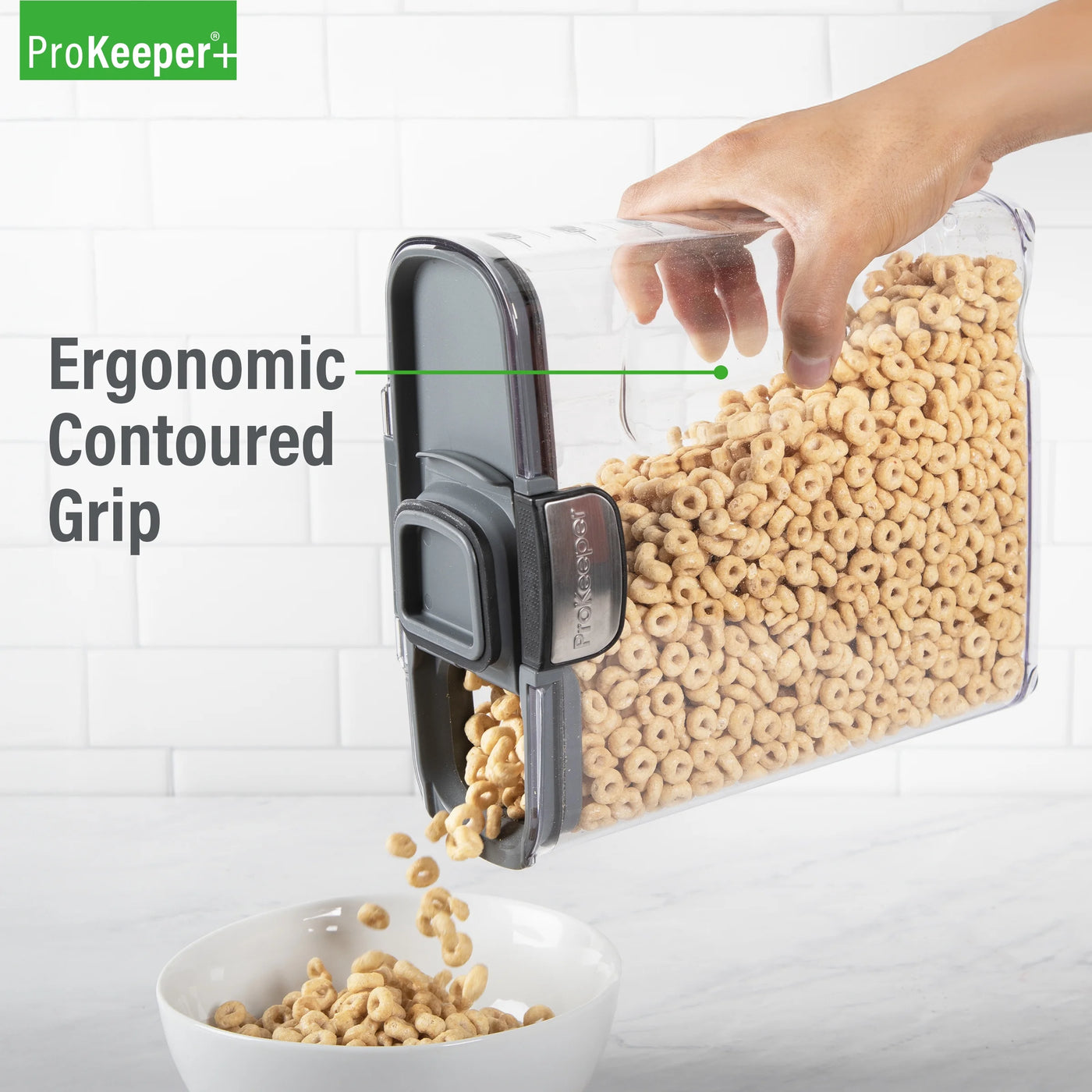 + Cereal Airtight Food Storage Container 14 Cups, Designed to Help with Pantry Organization and Food Storage