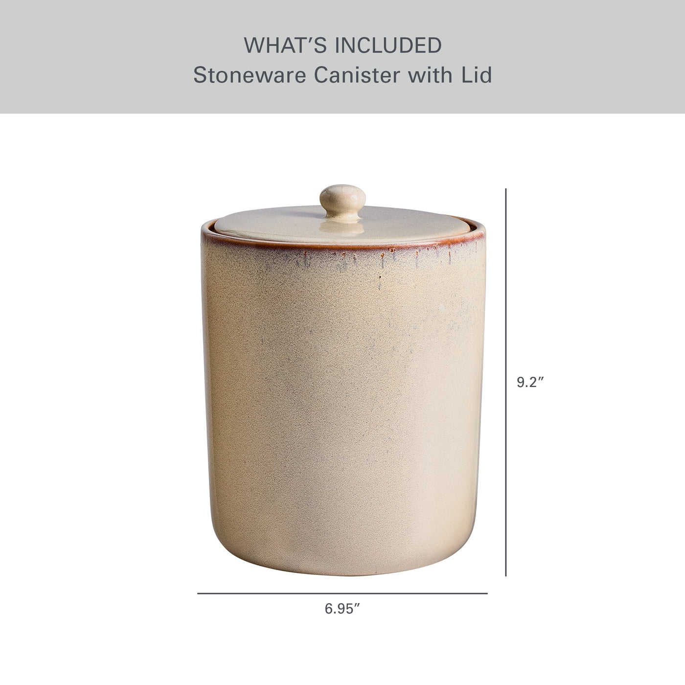 Large Ceramic Canister with Lid, for Pantry Organization, Meal Prep and Dry Food Storage, Durable Design for Daily Home Use