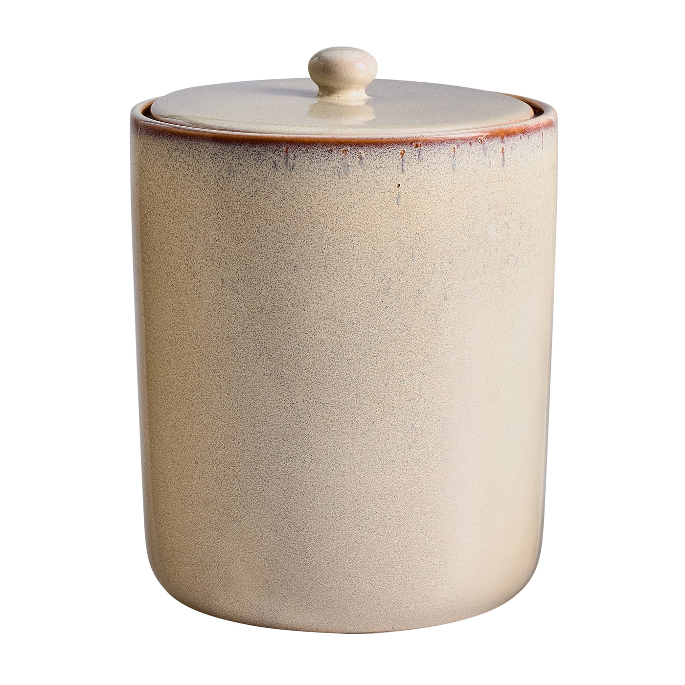 Large Ceramic Canister with Lid, for Pantry Organization, Meal Prep and Dry Food Storage, Durable Design for Daily Home Use