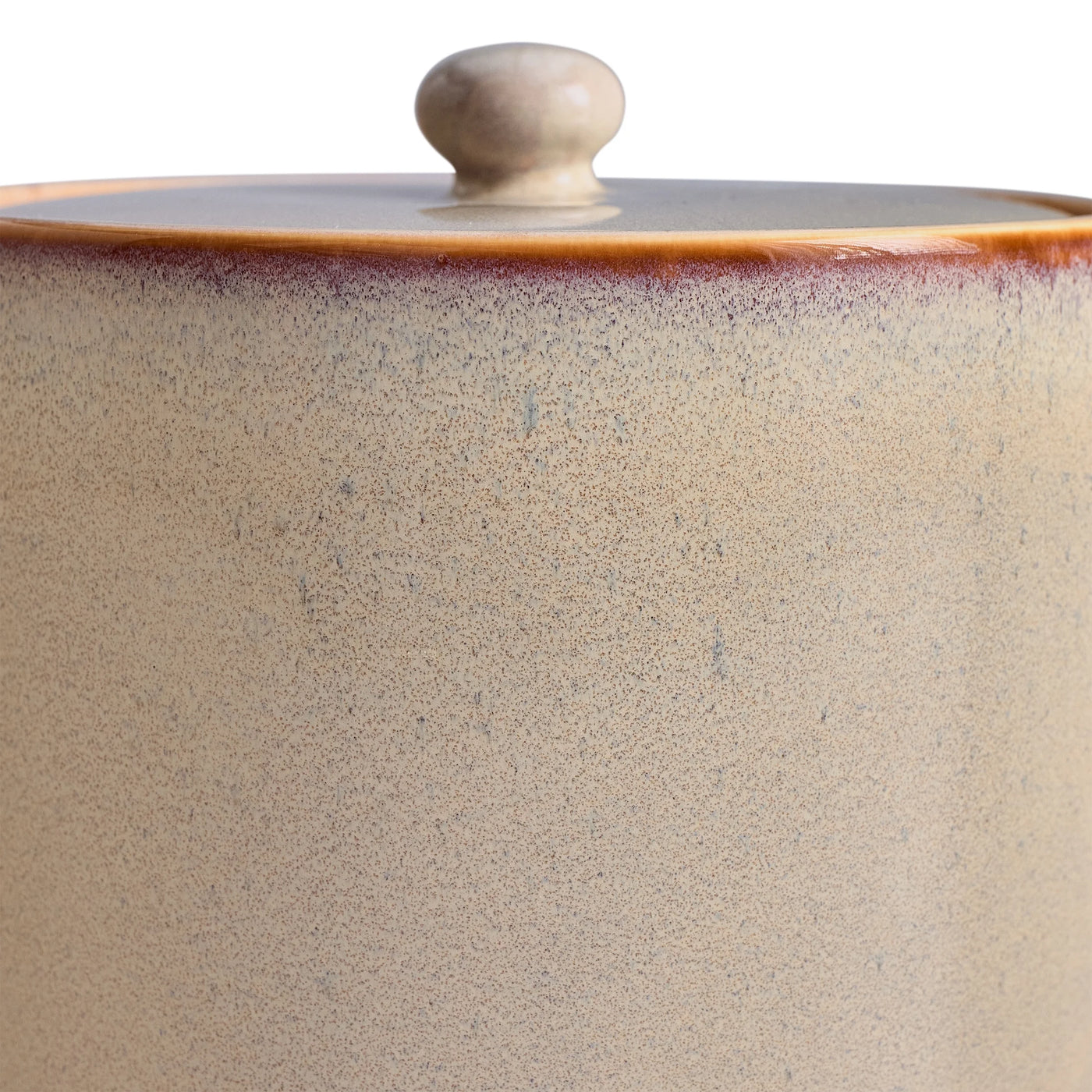 Large Ceramic Canister with Lid, for Pantry Organization, Meal Prep and Dry Food Storage, Durable Design for Daily Home Use