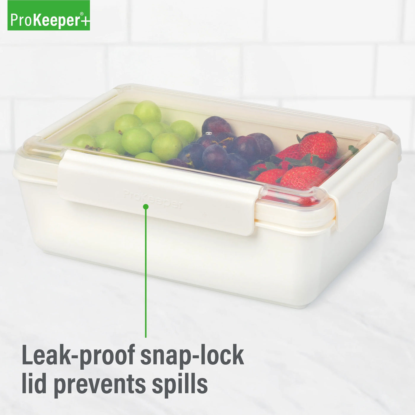 + 12 Cup Plastic Food Storage Container, Well Suited to Hot or Cold Meals Away From Home, for Pantry Organization, Meal Prep and Dry Food Storage