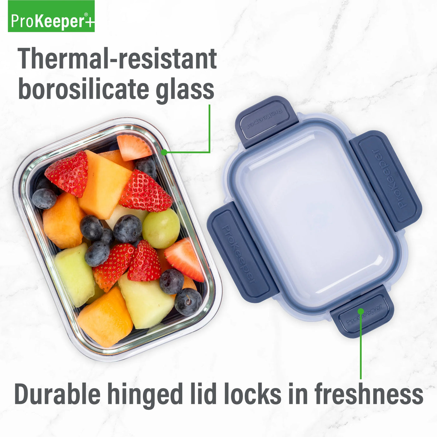 (2-pack) + 1.6 Cup Glass Food Storage Container with Silicone Base, Designed to Help with Pantry Storage and Everyday Organization