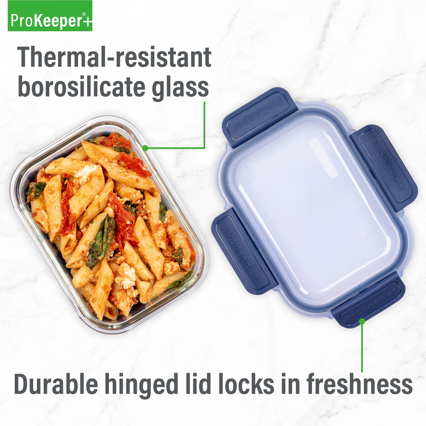 + 2.8 Cup Glass Food Storage Container with Silicone Base, Well Suited to Refrigerator Organization, for Pantry Organization