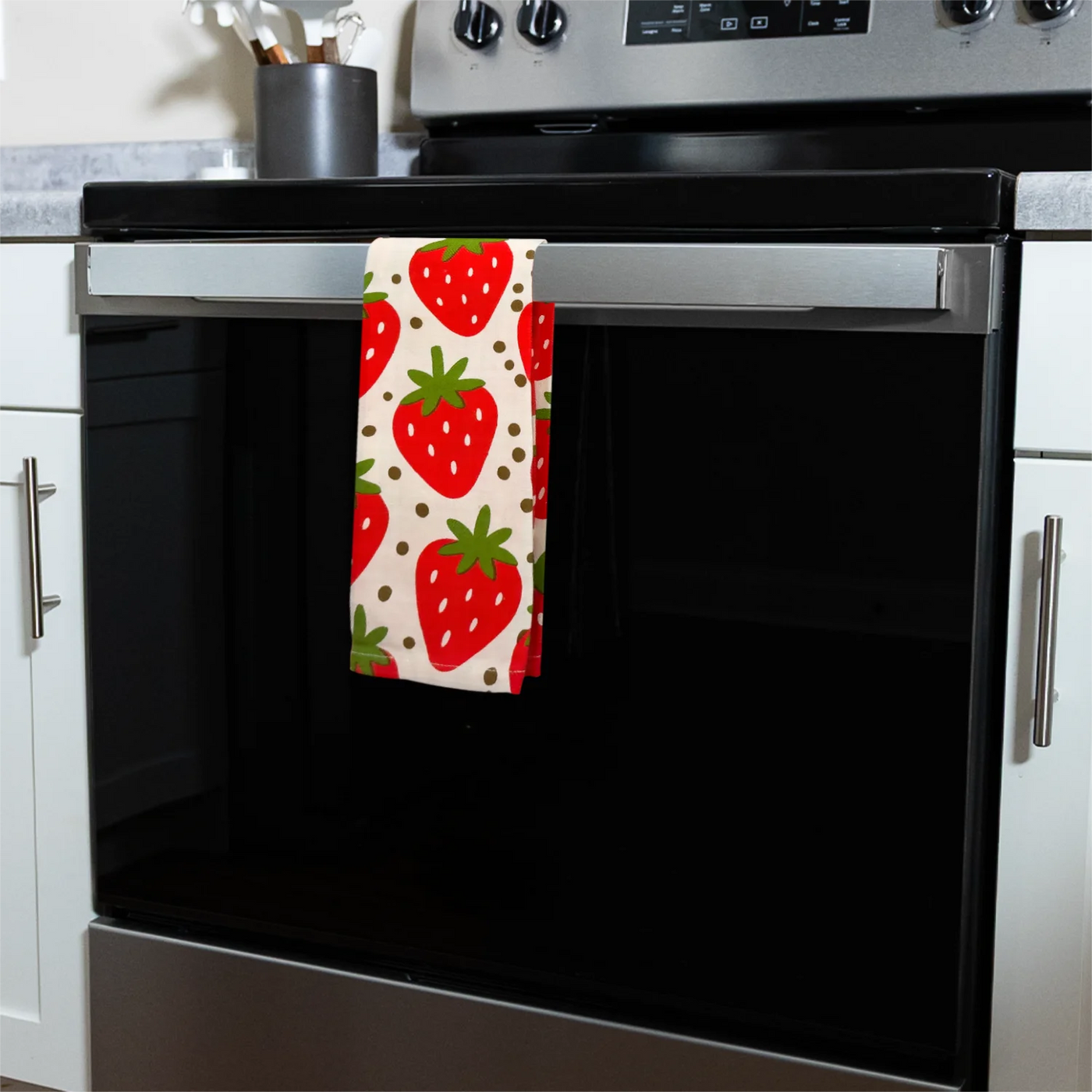 Celebrate Everyday Strawberry Kitchen Towel, for Drying Dishes, Wiping Counters and Everyday Kitchen Cleaning
