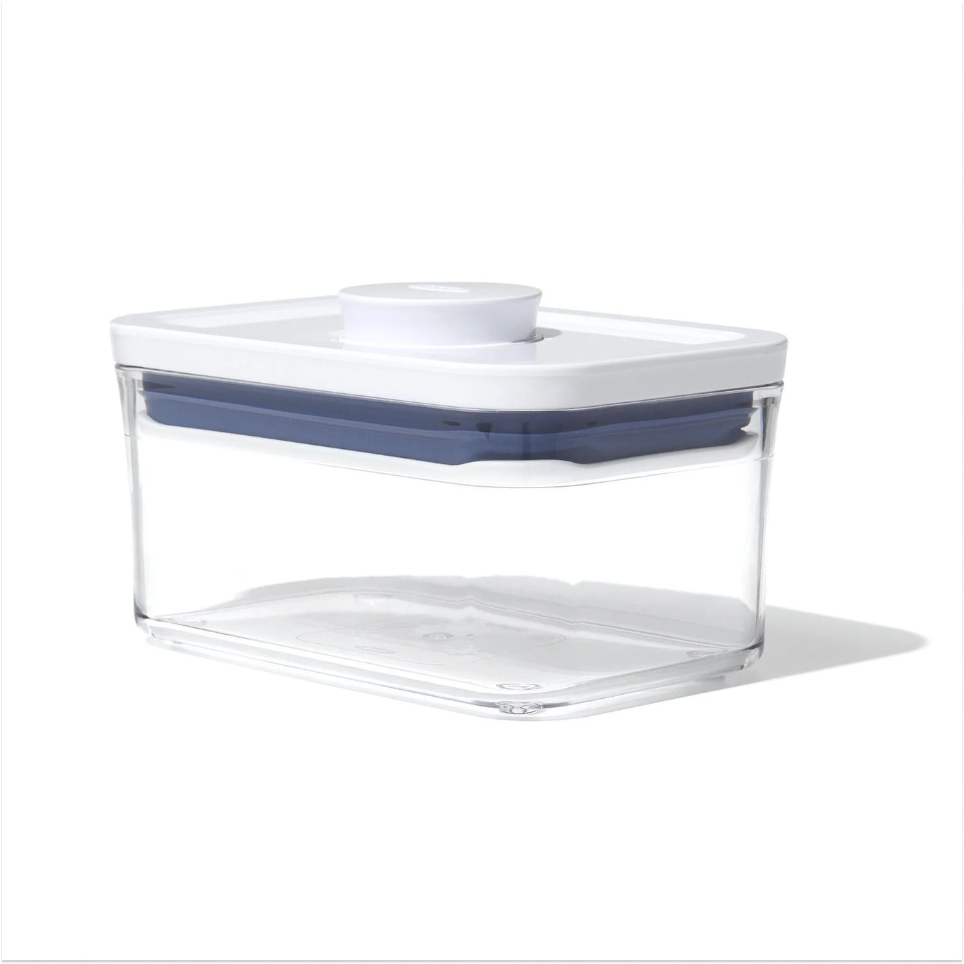 Pop Container 0.6-Qt Mini Rectangle Food Storage Container, White, for Pantry Organization, Meal Prep and Dry Food Storage