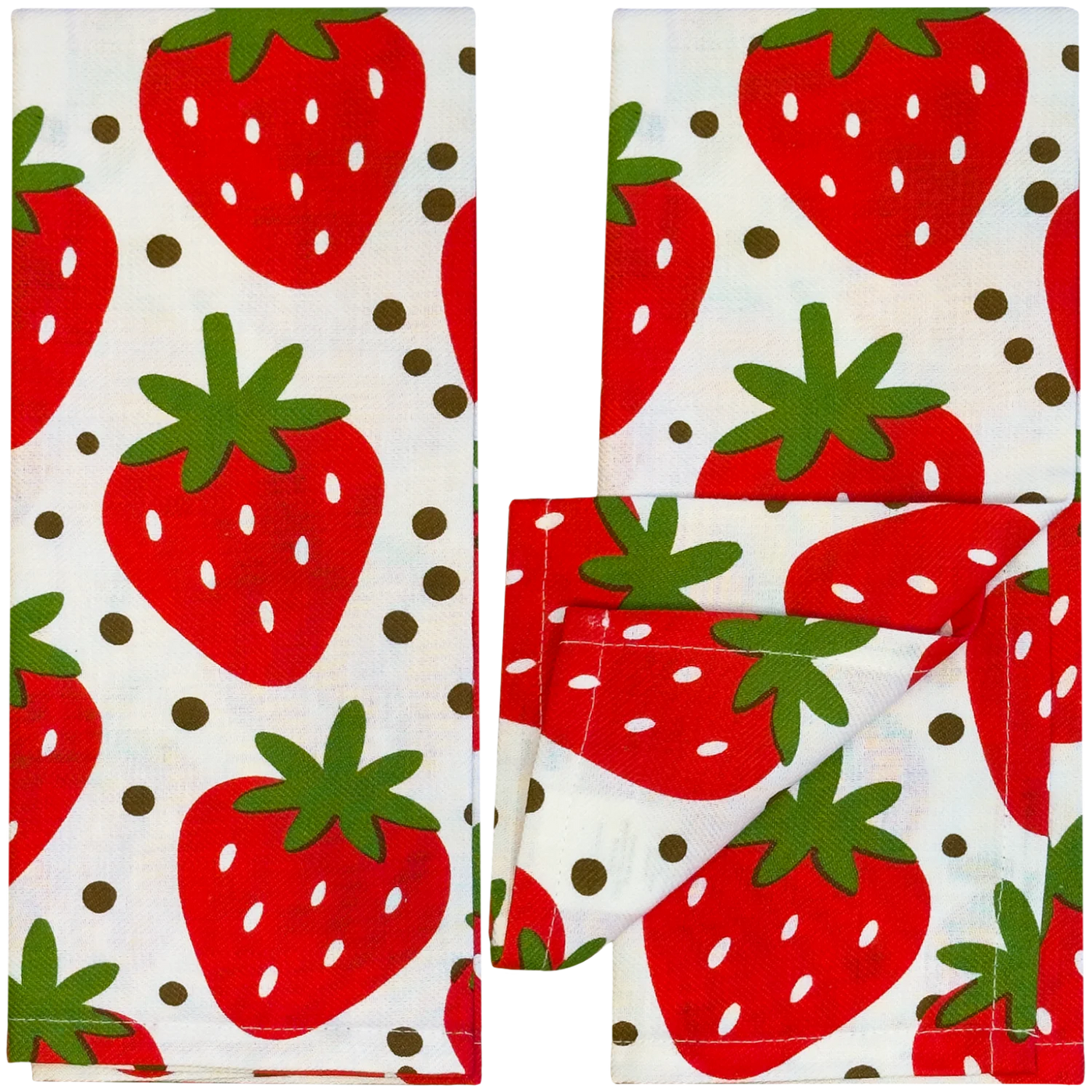 Celebrate Everyday Strawberry Kitchen Towel, for Drying Dishes, Wiping Counters and Everyday Kitchen Cleaning