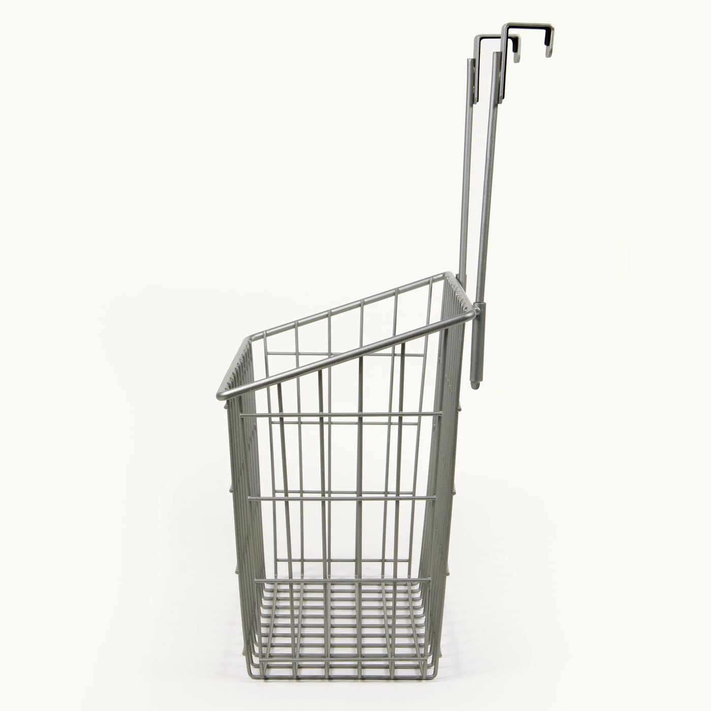 Metal Over-the-cabinet Basket Organizer, Silver, Ideal Use for Kitchen Organization and Accessibility