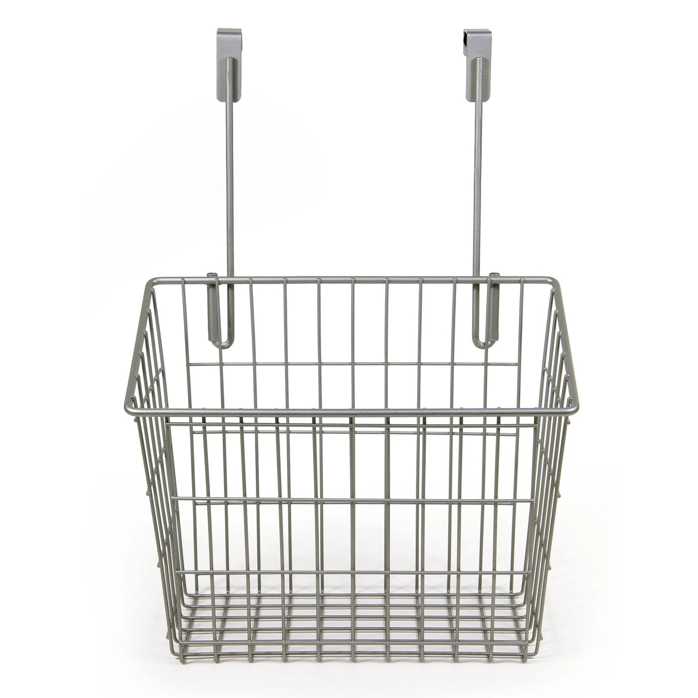 Metal Over-the-cabinet Basket Organizer, Silver, Ideal Use for Kitchen Organization and Accessibility