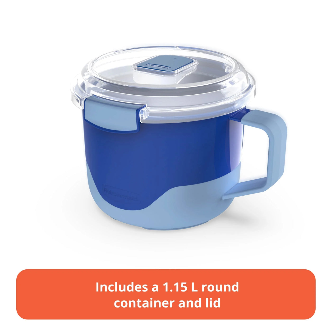 Rubbermaid Pack and Go 1.15 L Microwavable Noodle Bowl, 100% Leakproof Meal Prep Container, Dishwasher-safe and Microwave-safe