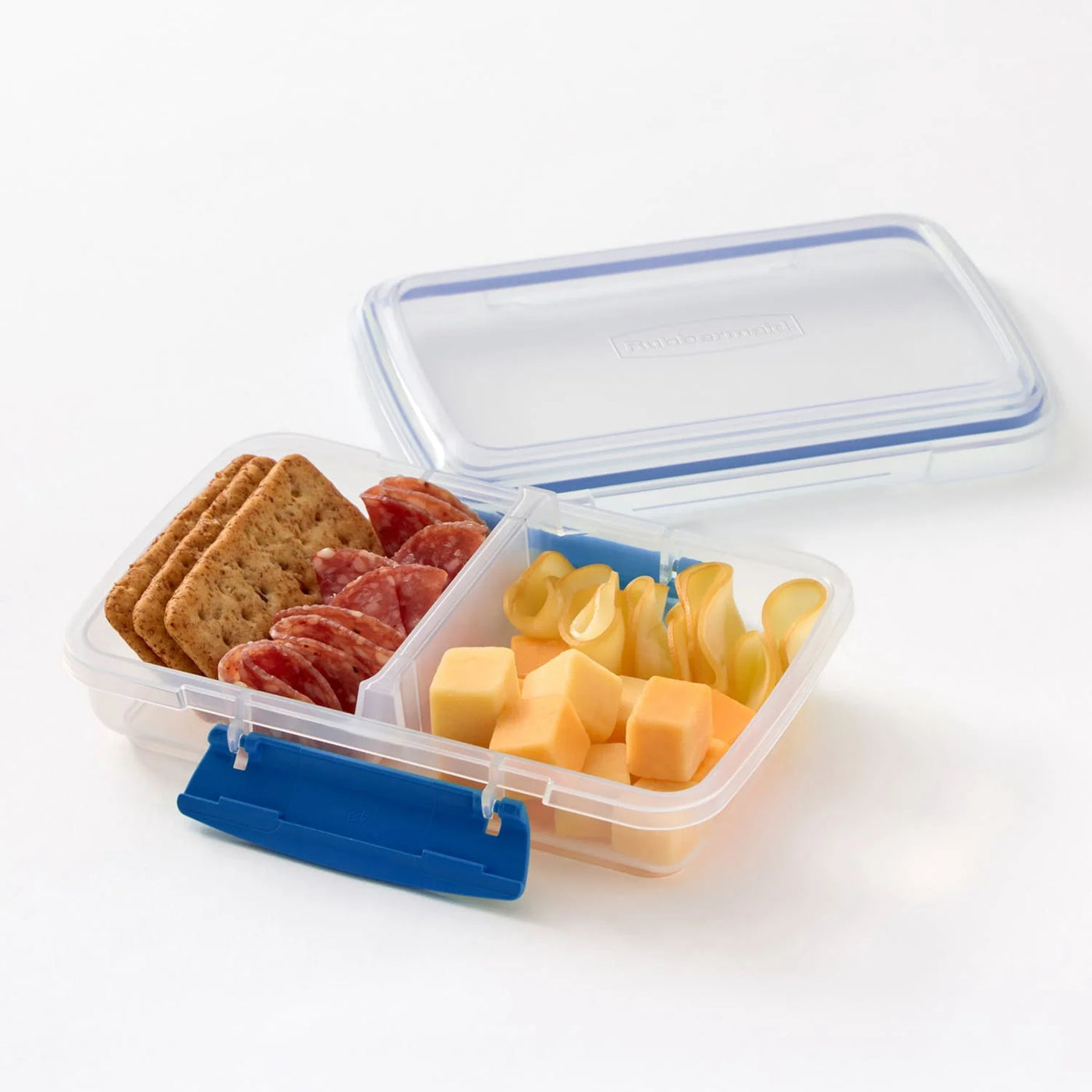 Rubbermaid Pack and Go 350 Ml Small Divided Snack Container, Meal Prep Container, with Two-compartment Design