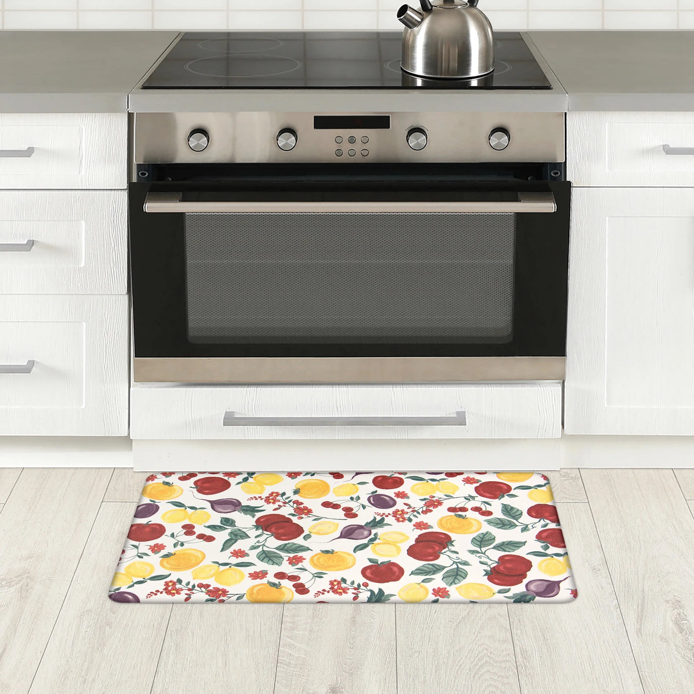 18" X 30" Fruit Design Anti-fatigue Cushioned Kitchen Mat, for Everyday Home Kitchen Cooking, Storage and Organization