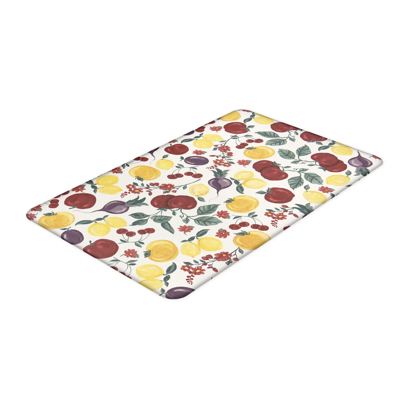 18" X 30" Fruit Design Anti-fatigue Cushioned Kitchen Mat, for Everyday Home Kitchen Cooking, Storage and Organization