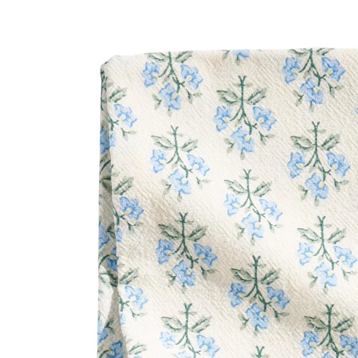 Beautiful Home By Hydrangea Trellis Ditsy Flour Sack Towel, 1-Piece, Blue, 18" X 28", for Drying Dishes, Wiping Counters and Everyday Kitchen Cleaning